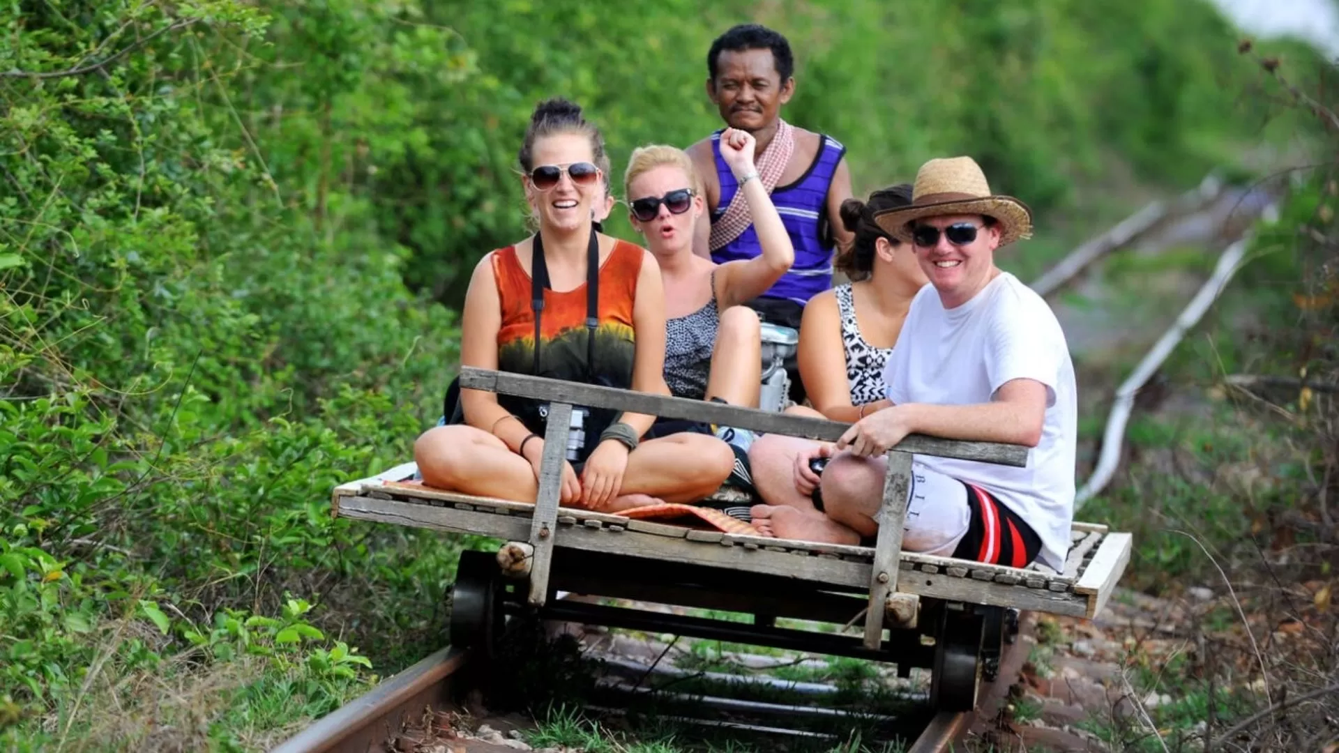 Train de bambou à Battambang