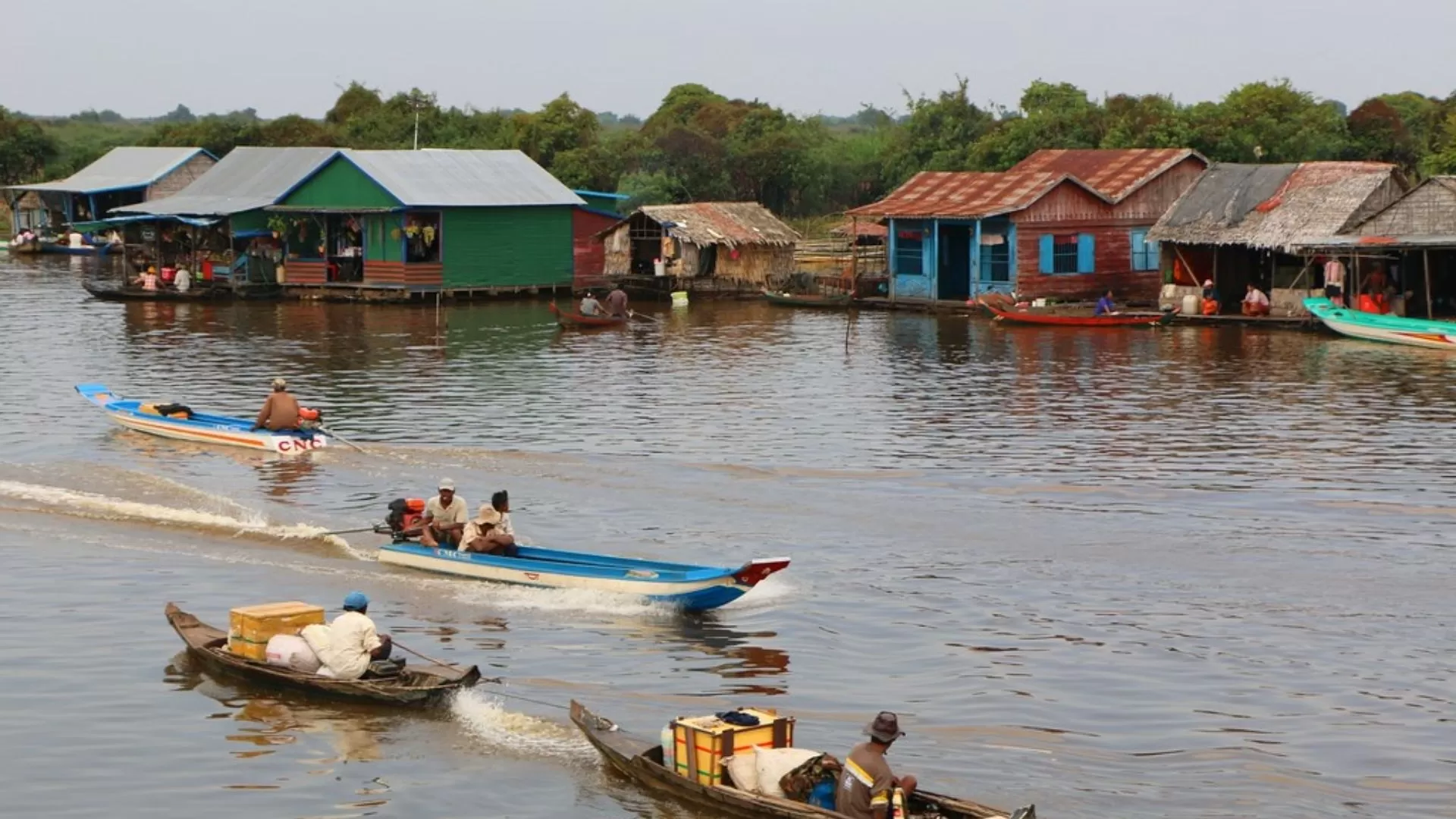 Bateaux au Cambodge