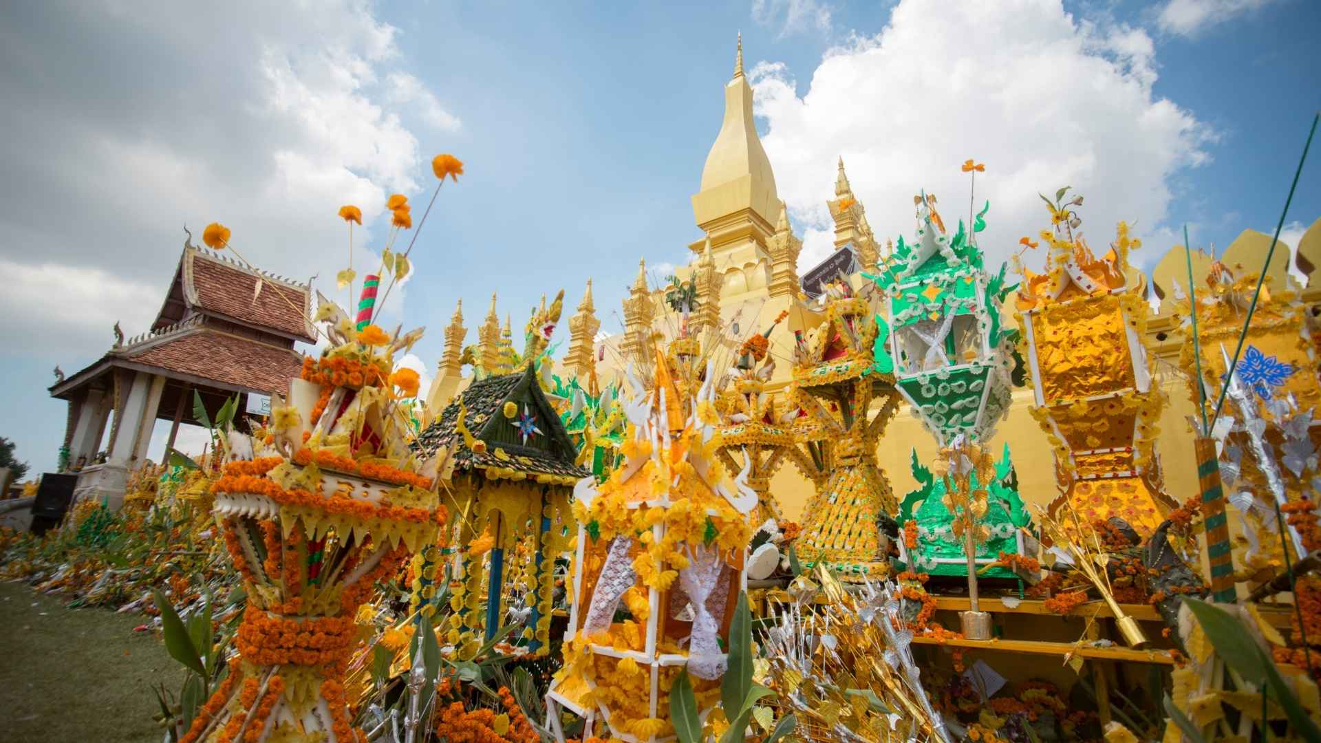 That Luang festival in Pha That Luang