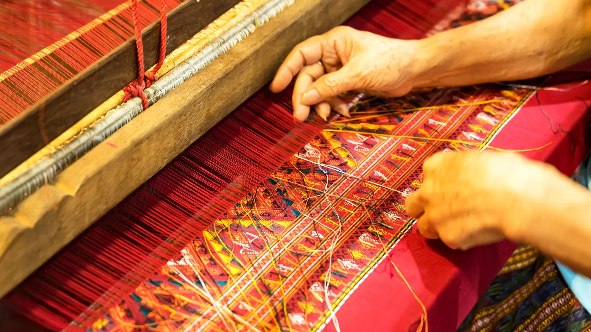 Tissage de la soie