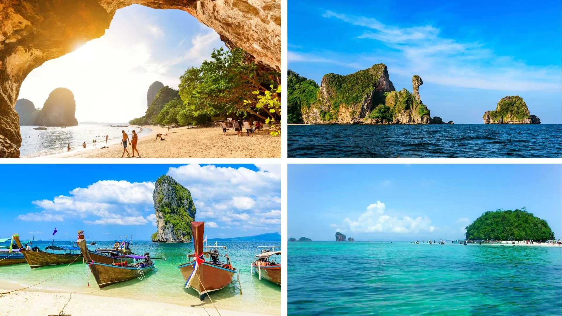 Four Island - Chicken island, Tup island, Poda island and Phra Nang Cave