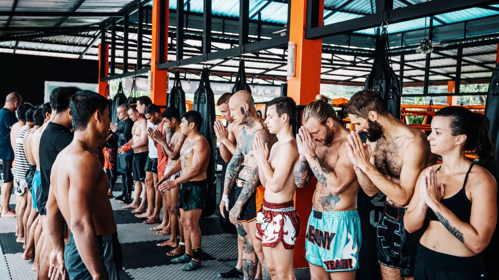 Muay Thai training