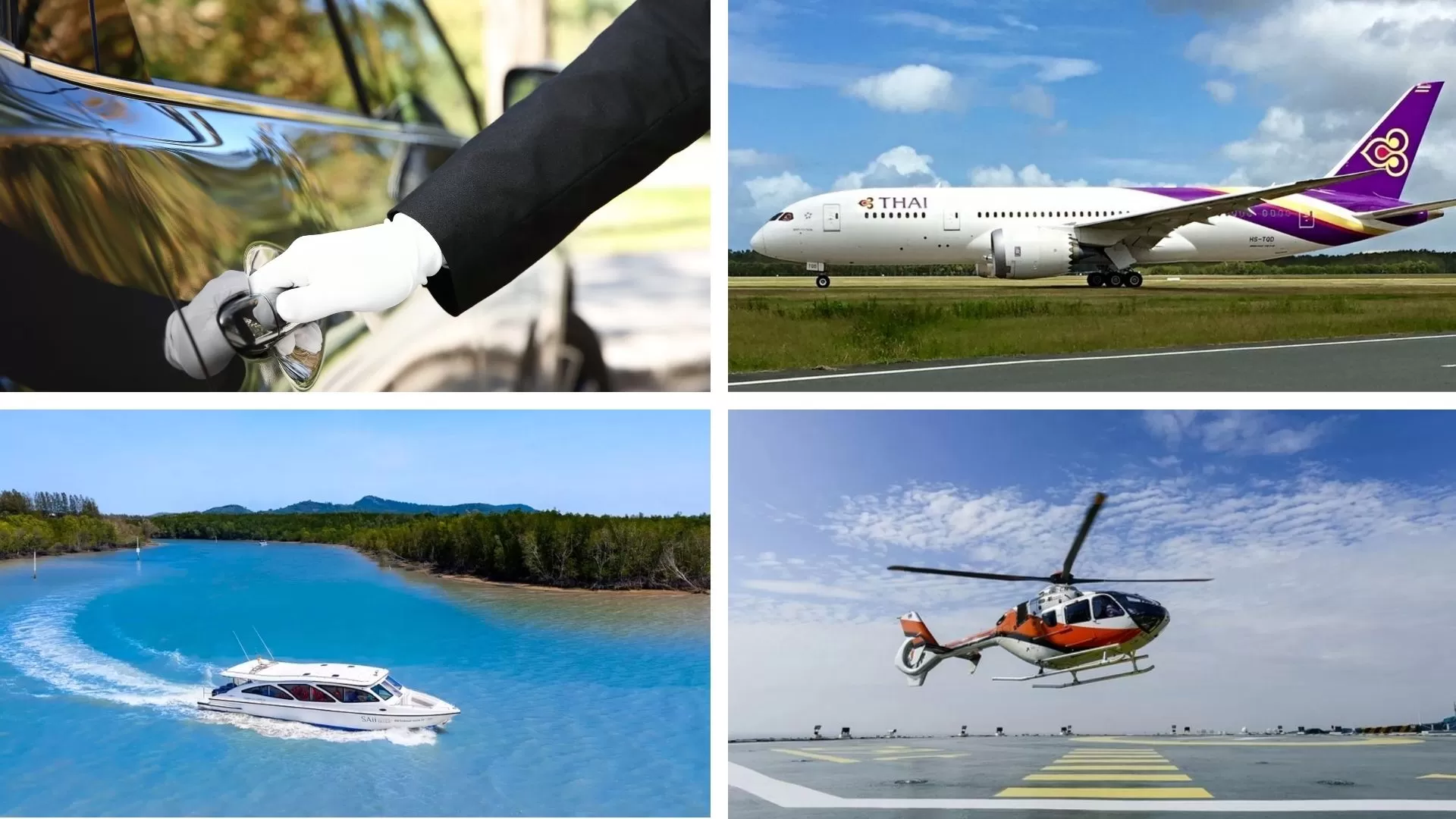 Transportation options for luxury experiences