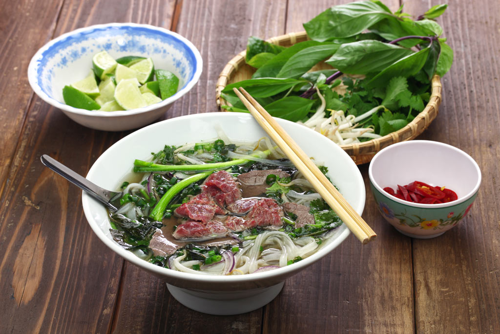 Le Pho au boeuf, typique de Hanoi