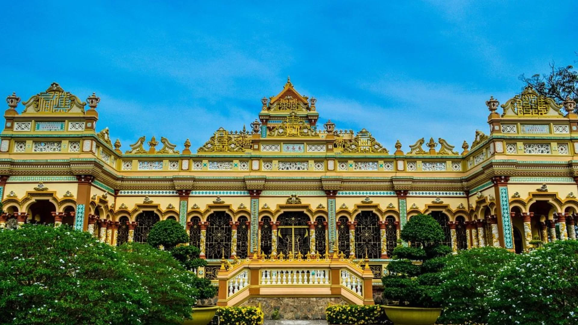 La vue panoramique de la pagode Vinh Trang