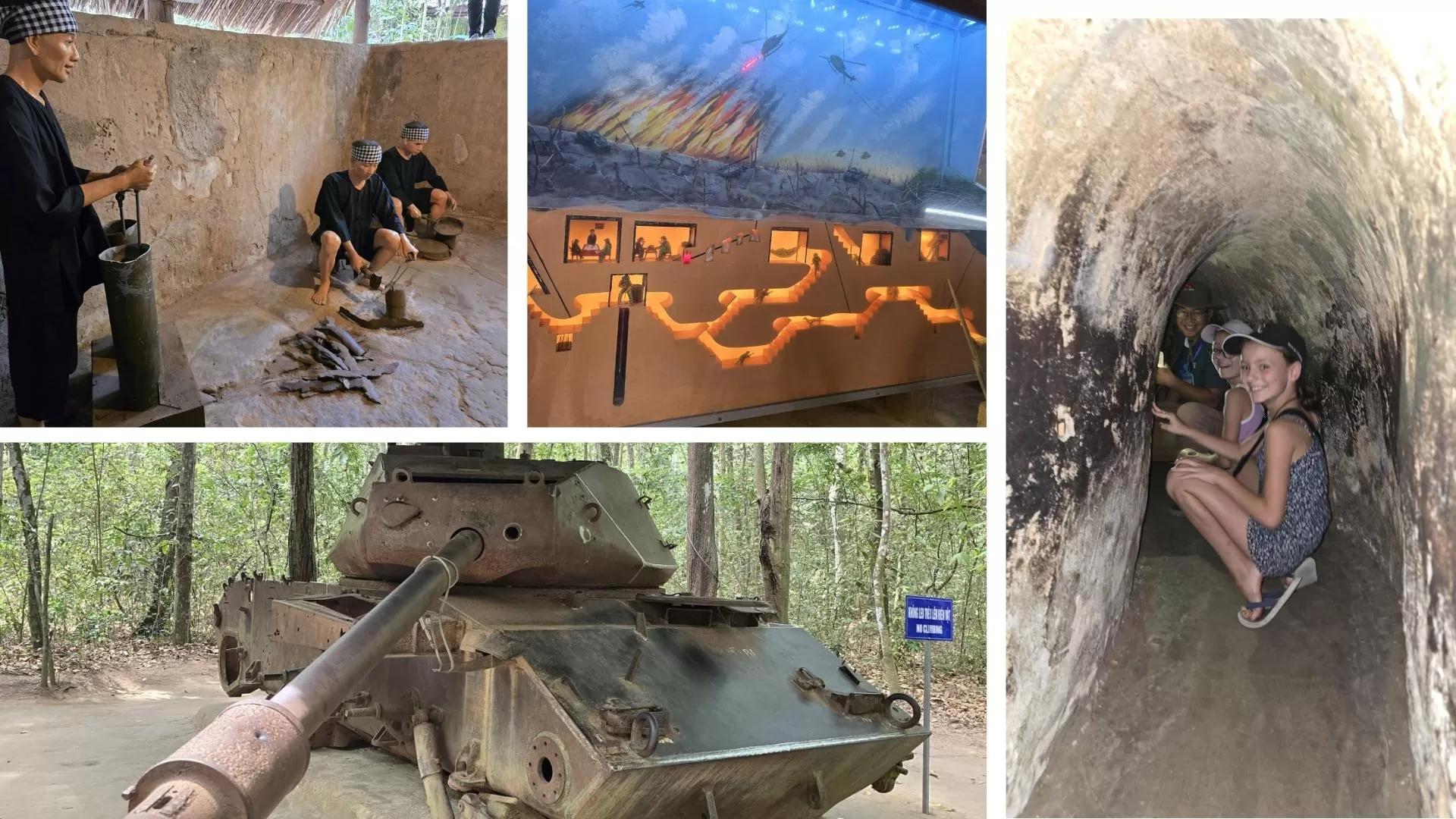 Feedback of Hanoi Voyages' customers in Cu Chi tunnel exploring trip