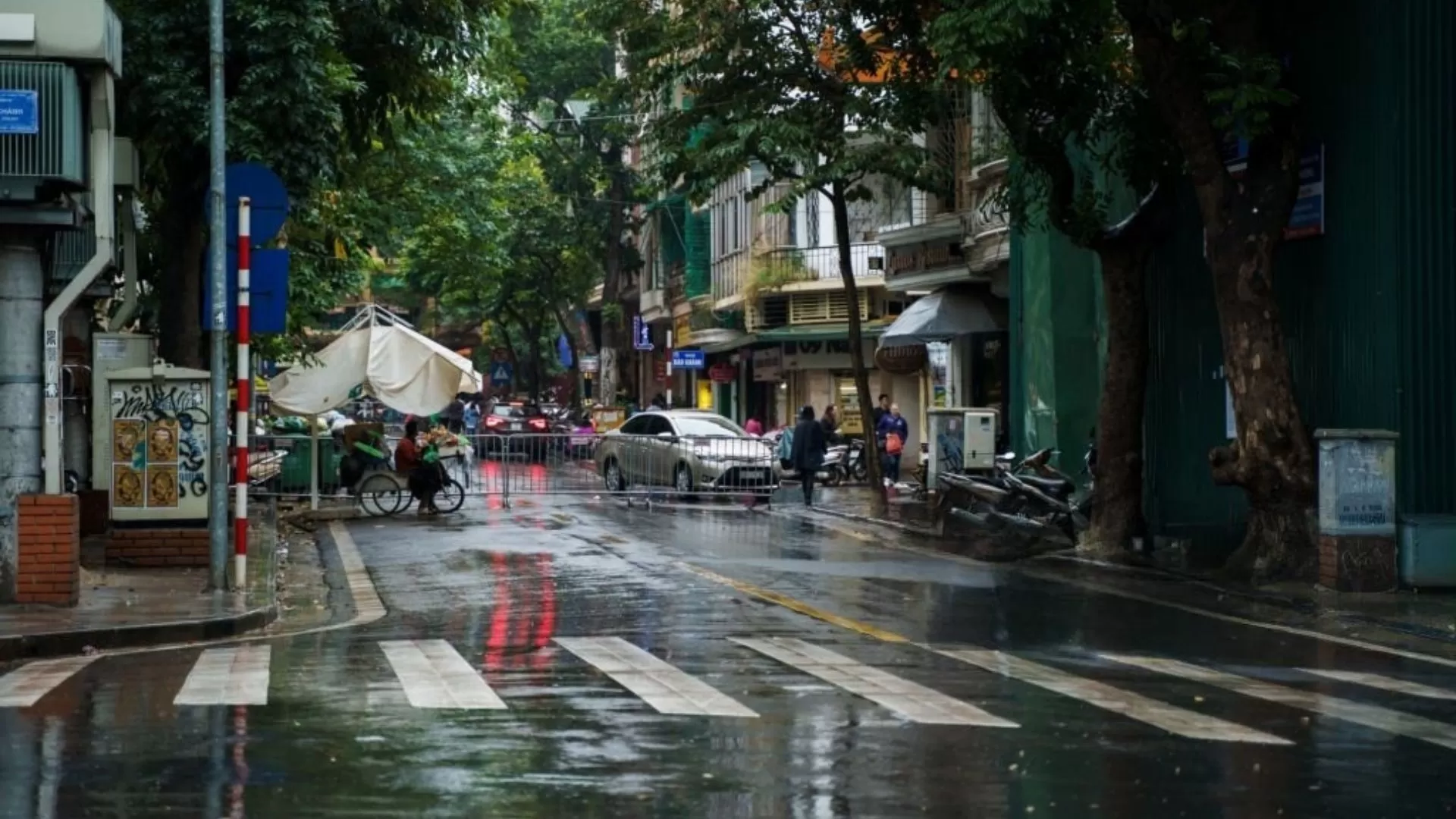 A rainy day in Hanoi