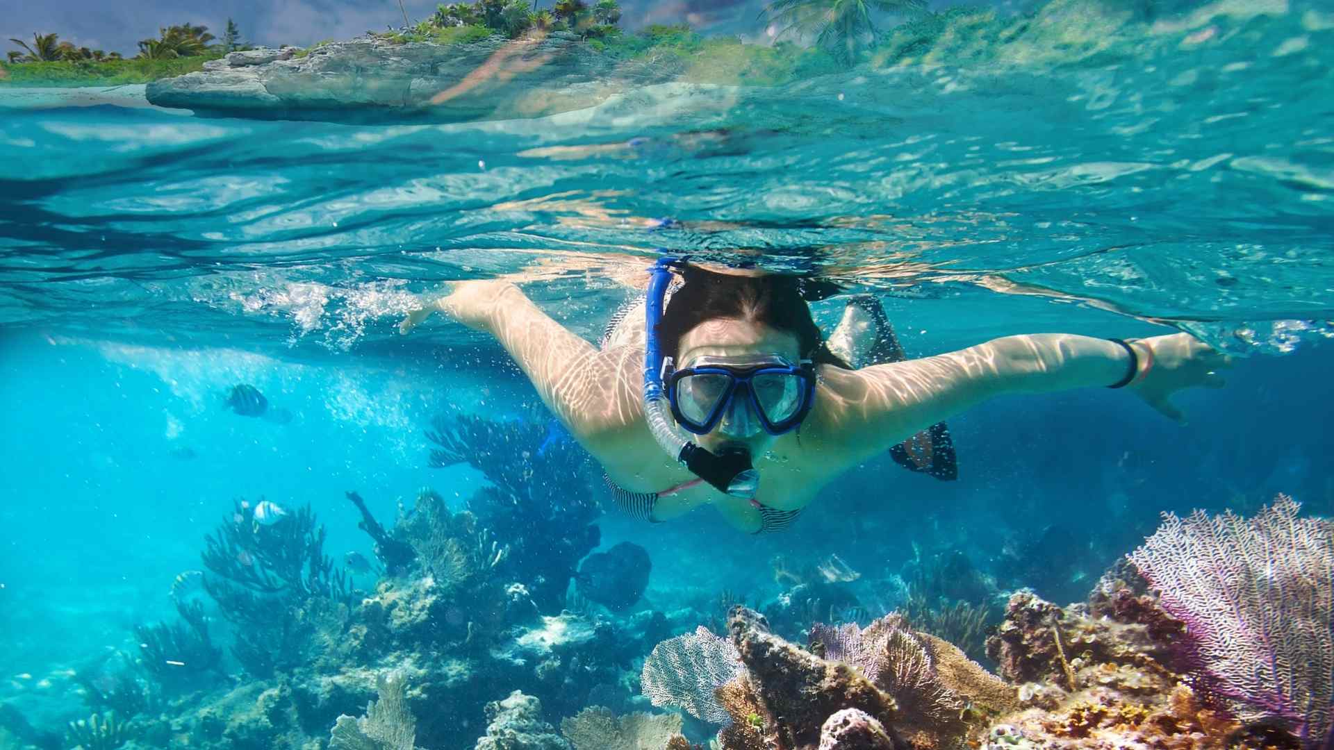 Snorkeling is fun in Con Dao