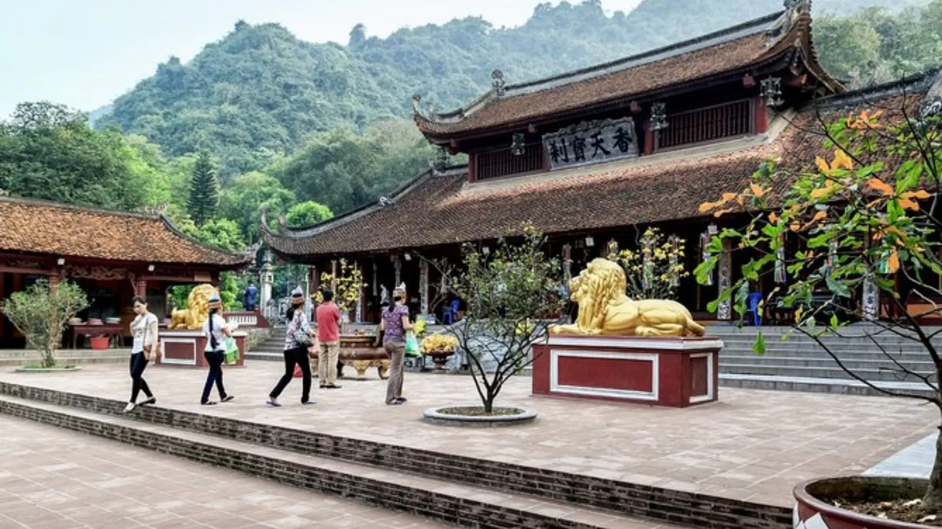 The Perfume Pagoda in Huong Son, Vietnam.