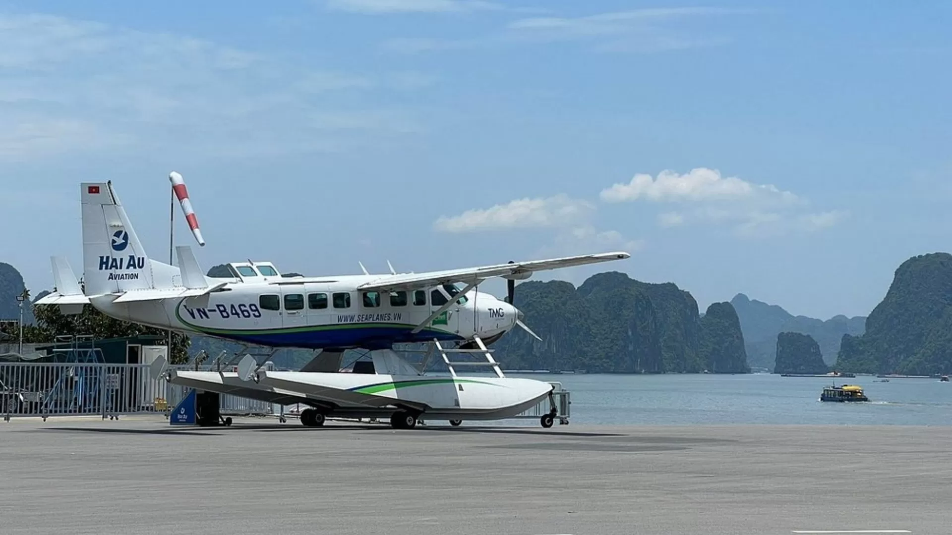 Getting to Halong from Hanoi by seaplane
