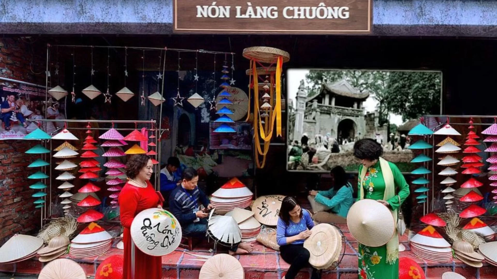 Village du chapeau conique de Chuong
